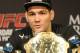 Jul 6, 2013; Las Vegas, NV, USA; Chris Weidman during the post fight press conference at the MGM Grand Garden Arena. Weidman defeated Anderson Silva for the Middleweight Chamionship in a TKO in the second round. Mandatory Credit: Jayne Kamin-Oncea-USA TODAY Sports