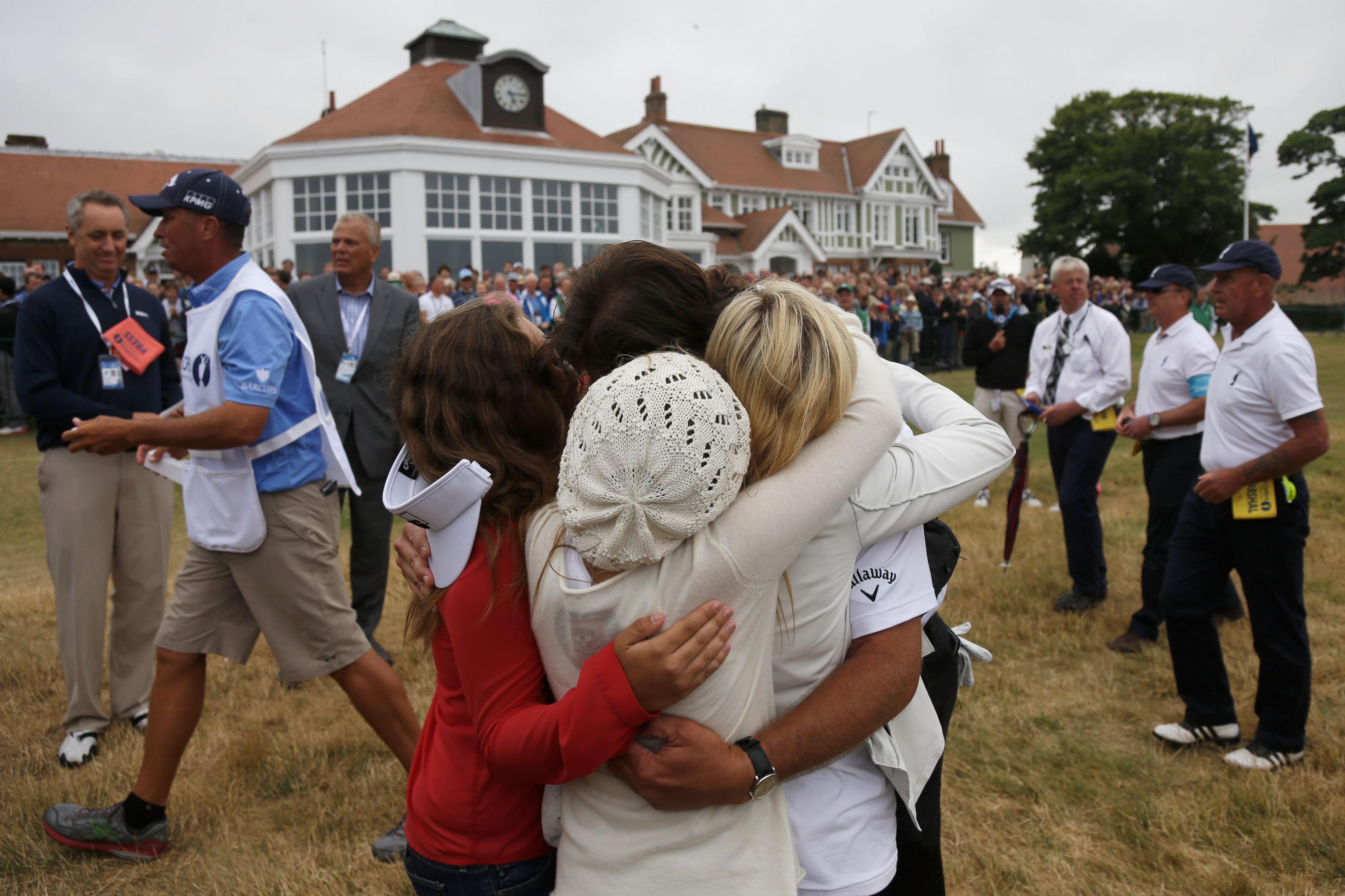 Phil Mickelson Wife Amy And Children Celebrate British Open Win With Family Hug Bleacher Report Latest News Videos And Highlights