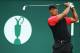 GULLANE, SCOTLAND - JULY 21: Tiger Woods of the United States tees off on the 1st hole during the final round of the 142nd Open Championship at Muirfield on July 21, 2013 in Gullane, Scotland. (Photo by Matthew Lewis/Getty Images)