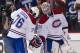 VANCOUVER, CANADA - MARCH 10: P.K. Subban #76 of the Montreal Canadiens congratulates goalie Carey Price #31 after defeating the Vancouver Canucks in NHL action 4-1 on March 10, 2012 at Rogers Arena in Vancouver, British Columbia, Canada. (Photo by Rich Lam/Getty Images)