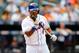 NEW YORK, NY - JUNE 09: Marlon Byrd #6 of the New York Mets reacts after striking out in the eighth inning against the Miami Marlins at Citi Field on June 9, 2013 in the Flushing neighborhood of the Queens borough of New York City. (Photo by Jim McIsaac/Getty Images)