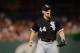 WASHINGTON, DC - APRIL 09: Jake Peavy #44 of the Chicago White Sox reacts at the end of the fifth inning during a game against the Washington Nationals at Nationals Park on April 9, 2013 in Washington, DC. (Photo by Patrick McDermott/Getty Images)