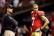 NEW ORLEANS, LA - FEBRUARY 03: Head coach Jim Harbaugh and Colin Kaepernick #7 of the San Francisco 49ers look on against the Baltimore Ravens during Super Bowl XLVII at the Mercedes-Benz Superdome on February 3, 2013 in New Orleans, Louisiana. (Photo by Ezra Shaw/Getty Images)