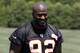 May 29, 2013; Cincinnati, OH, USA; Cincinnati Bengals linebacker James Harrison walks off the field after organized team activities at Paul Brown Stadium. Mandatory Credit: David Kohl-USA TODAY Sports