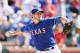 Jun 20, 2013; Arlington, TX, USA; Texas Rangers relief pitcher Joe Nathan (36) throws during the ninth inning against the Oakland Athletics at Rangers Ballpark in Arlington. Mandatory Credit: Kevin Jairaj-USA TODAY Sports