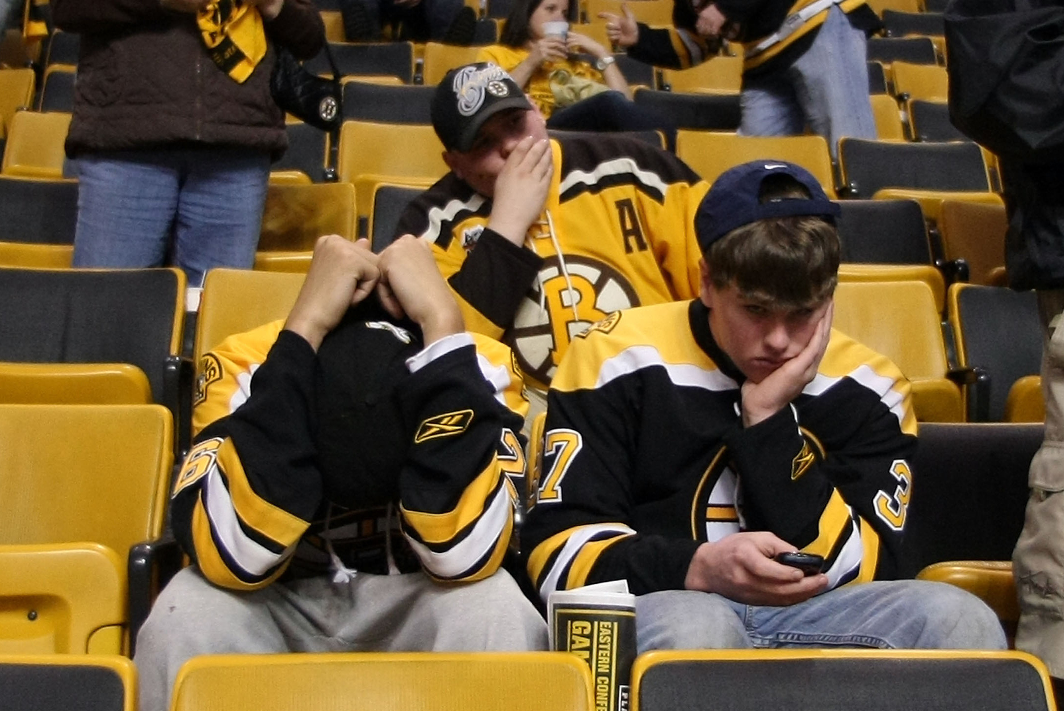 Photo: Boston Bruins fan at game 7 of the NHL Eastern Conference