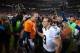 DENVER, CO - OCTOBER 28: Quarterback Peyton Manning #18 of the Denver Broncos has the final word after quarterback Drew Brees #9 of the New Orleans Saints congratulated him after a game at Sports Authority Field Field at Mile High on October 28, 2012 in Denver, Colorado. The Broncos defeated the Saints 34-14. (Photo by Dustin Bradford/Getty Images)