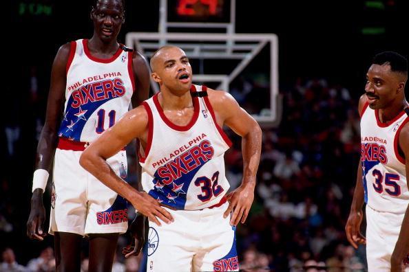 90's Hershey Hawkins Philadelphia 76ers Champion NBA Jersey Size