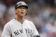BOSTON, MA - JULY 7: Alex Rodriguez #13 of the New York Yankees looks on during the fourth inning of game one of a doubleheader against the Boston Red Sox at Fenway Park on July 7, 2012 in Boston, Massachusetts. (Photo by Winslow Townson/Getty Images)