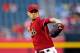 May 1, 2013; Phoenix, AZ, USA; Arizona Diamondbacks starting pitcher Brandon McCarthy (32) throws during the first inning against the Arizona Diamondbacks at Chase Field. Mandatory Credit: Matt Kartozian-USA TODAY Sports