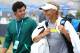 EASTBOURNE, ENGLAND - JUNE 20: Rory McIlroy and girlfriend Caroline Wozniacki leave the practice court during day six of the AEGON International tennis tournament at Devonshire Park on June 20, 2013 in Eastbourne, England. (Photo by Jan Kruger/Getty Images)