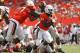 MIAMI GARDENS, FL - SEPTEMBER 15: Eduardo Clements #23 of the Miami Hurricanes scores the final touchdown against the Bethune-Cookman Wildcats in the fourth quarter on September 15, 2012 at Sun Life Stadium in Miami Gardens, Florida. The Hurricanes defeated the Wildcats 38-10. (Photo by Joel Auerbach/Getty Images)