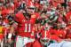 TAMPA, FL - JANUARY 02: Quarterback Aaron Murray #11 of the Georgia Bulldogs sets for play against the Michigan State Spartans in the Outback Bowl January 2, 2012 at Raymond James Stadium in Tampa, Florida. (Photo by Al Messerschmidt/Getty Images)