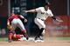 SAN FRANCISCO, CA - JULY 21: Hunter Pence #8 of the San Francisco Giants is safe at second beating the throw to Cliff Pennington #4 of the Arizona Diamondbacks in the ninth inning at AT&T Park on July 21, 2013 in San Francisco, California. The Diamondbacks won the game 3-1. (Photo by Thearon W. Henderson/Getty Images)