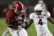 TUSCALOOSA, AL - NOVEMBER 10: Wide receiver Kenny Bell #7 of the Alabama Crimson Tide makes a reception behind defensive back Toney Hurd Jr. #4 of the Texas A&M Aggies during the game at Bryant-Denny Stadium on November 10, 2012 in Tuscaloosa, Alabama. (Photo by Mike Zarrilli/Getty Images)