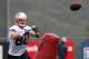 FOXBORO, MA - JULY 26: Danny Amendola #80 completes a drill during the first day of New England Patriots Training Camp at Gillette Stadium on July 26, 2013 in Foxboro, Massachusetts. (Photo by Jim Rogash/Getty Images)