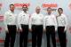 CONCORD, NC - JANUARY 23: (L-R) Dale Earnhardt Jr., Jimmie Johnson, team owner Rick Hendrick, Kasey Kahne and Jeff Gordon pose for a picture during the 2013 NASCAR Sprint Media Tour on January 23, 2013 in Concord, North Carolina. (Photo by Streeter Lecka/Getty Images for NASCAR)