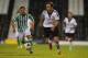 LONDON, ENGLAND - AUGUST 05: Dimitar Berbatov of Fulham battles Javier Matilla of Real Betis during the pre season friendly match between Fulham and Real Betis at Craven Cottage on August 5, 2013 in London, England. (Photo by Michael Regan/Getty Images)