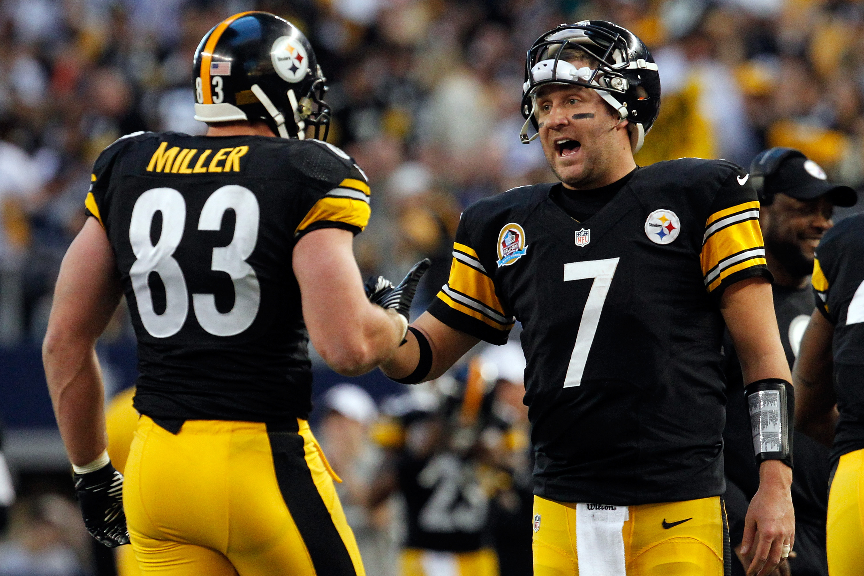 Sunday Night Football on NBC on X: RESPECT: Ben Roethlisberger is wearing  Heath Miller's No. 83 jersey as practice begins in Pennsylvania.   / X