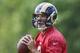 Jun 6, 2013; St. Louis, MO, USA; St. Louis Rams quarterback Sam Bradford (8) throws during organized team activities at ContinuityX Training Center. Mandatory Credit: Jeff Curry-USA TODAY Sports