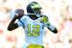 TAMPA, FL - JANUARY 1: Quarterback Devin Gardner #12 of the Michigan Wolverines passes in the fourth quarter against the South Carolina Gamecocks in the Outback Bowl January 1, 2013 at Raymond James Stadium in Tampa, Florida. South Carolina won 33 - 28. (Photo by Al Messerschmidt/Getty Images)