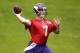 Jun 11, 2013; Eden Prairie, MN, USA; Minnesota Vikings quarterback Christian Ponder (7) passes in drills at the Minnesota Vikings minicamp at Winter Park. Mandatory Credit: Bruce Kluckhohn-USA TODAY Sports