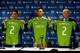 SEATTLE, WA - AUGUST 05: Former U.S. National Team Captain Clint Dempsey is introduced to the media by head coach Sigi Schmid (R) and General Manager Adrian Hanauer during a press conference announcing his signing with the Seattle Sounders FC at CenturyLink Field on August 5, 2013 in Seattle, Washington. (Photo by Otto Greule Jr/Getty Images)