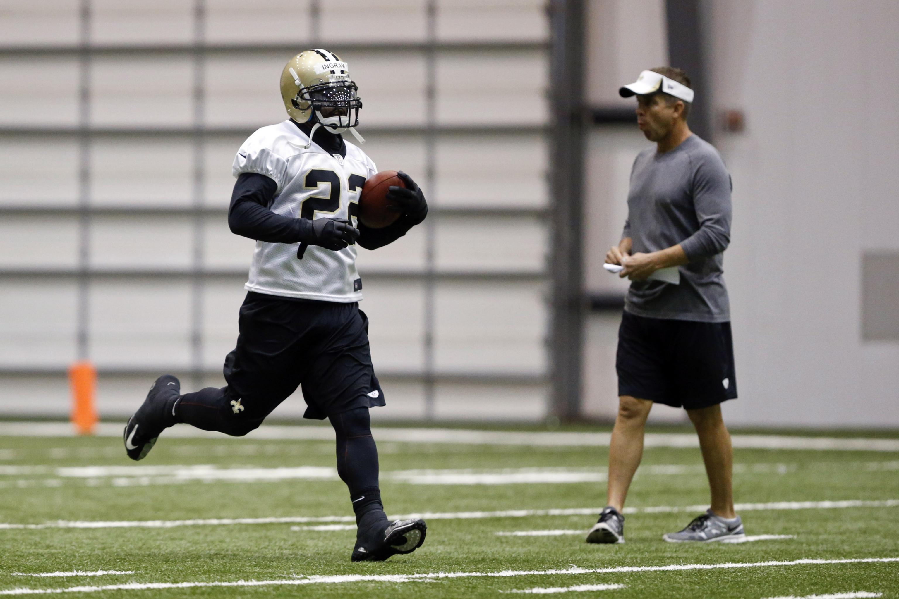 Will Mark Ingram have to carry the load for the Saints when the