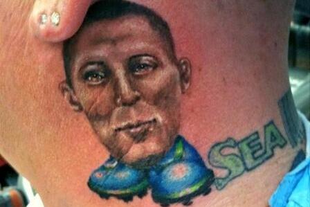 Tattoo of Clint Dempsey of the United States of America - USA showing  News Photo - Getty Images