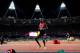 LONDON, ENGLAND - AUGUST 05: Ezekiel Kemboi of Kenya celebrates winning gold in the Men's 3000m Steeplechase on Day 9 of the London 2012 Olympic Games at the Olympic Stadium on August 5, 2012 in London, England. (Photo by Stu Forster/Getty Images)