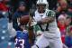 ORCHARD PARK, NY - DECEMBER 30: Braylon Edwards #17 of the New York Jets cannot haul in the ball for a catch during an NFL game as Aaron Williams #23 of the Buffalo Bills defends at Ralph Wilson Stadium on December 30, 2012 in Orchard Park, New York. (Photo by Tom Szczerbowski/Getty Images)