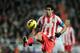 MADRID, SPAIN - DECEMBER 1: Diego Costa of Club Atletico de Madrid controls the ball during the La Liga match between Real Madrid CF and Club Atletico de Madrid at Estadio Santiago Bernabeu on December 1, 2012 in Madrid, Spain. (Photo by Gonzalo Arroyo Moreno/Getty Images)