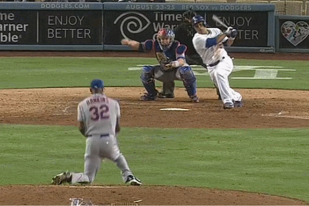 LaTroy Hawkins Took a Direct Hit to the Groin Against the Dodgers