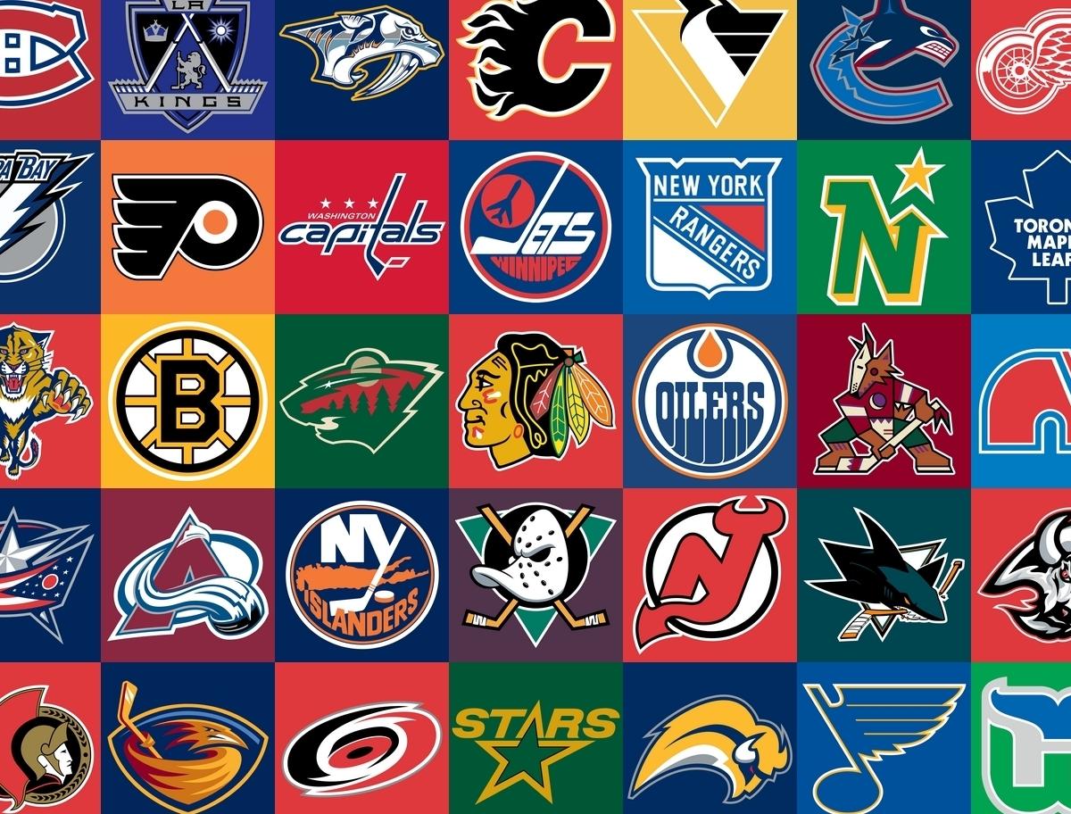 NHL logo and the history of the hockey league