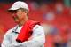 BOSTON, MA - MAY 11: Head coach of the Ohio State University Buckeyes football team, Urban Meyer, stands on the field prior to the game between the Boston Red Sox and the Toronto Blue Jays on May 11, 2013 at Fenway Park in Boston, Massachusetts. (Photo by Jared Wickerham/Getty Images)