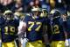 Taylor Lewan (No. 77) is the unquestioned leader of the offensive line.