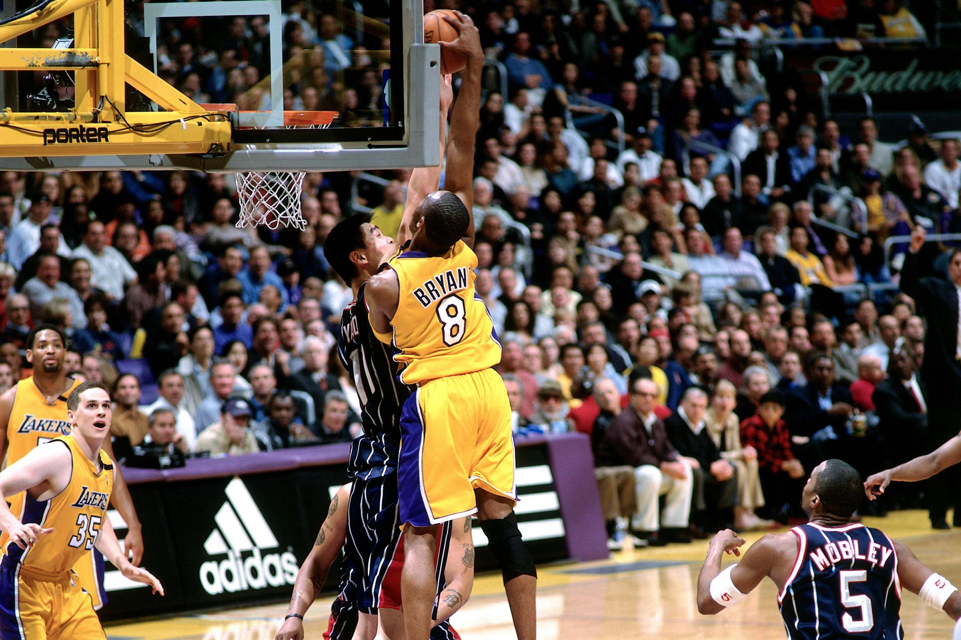 We Remember Kobe Bryant's Dunk on Yao Ming in 2003 | Bleacher ...