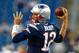 Tom Brady completed 11-of-12 passes versus the Tampa Bay Buccaneers on Friday night.
