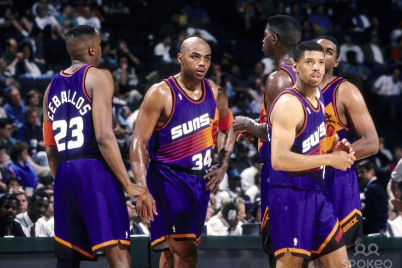 Phoenix Suns Basketball Jersey Men Large White 1992 1993 #7 Kevin