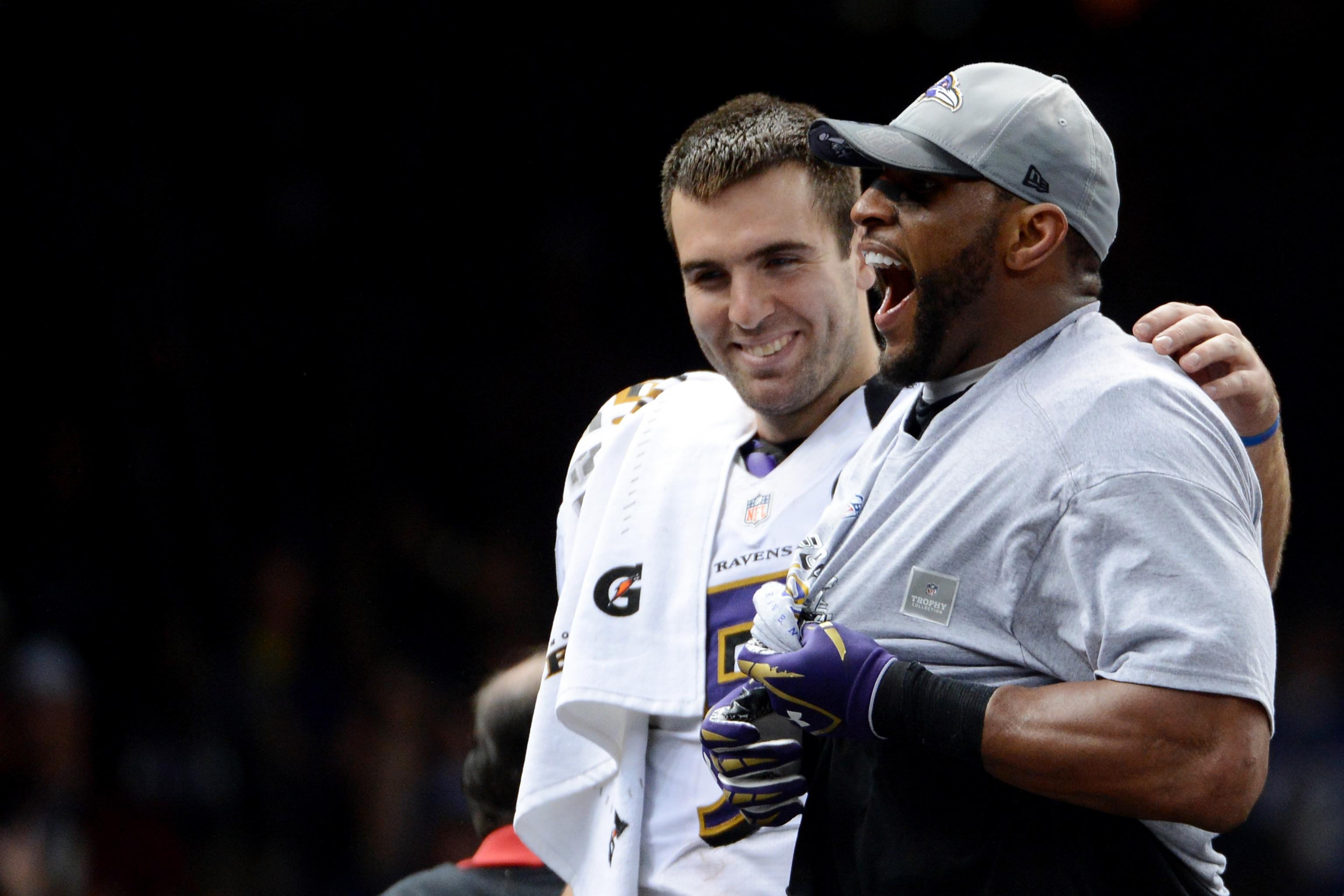 Ravens quarterback Joe Flacco doesn't fire back at ex-teammate Ray Lewis