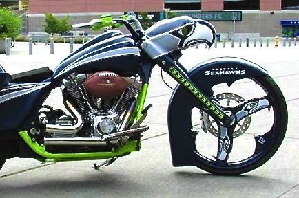 Seattle Seahawks Custom Motorcycle Puts All Other Vehicles ...