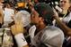 MIAMI GARDENS, FL - JANUARY 07: AJ McCarron #10 of the Alabama Crimson Tide celebrates with the Coach's Trophy after defeating the Notre Dame Fighting Irish by a score of 42-14 to win the 2013 Discover BCS National Championship game at Sun Life Stadium on January 7, 2013 in Miami Gardens, Florida. (Photo by Kevin C. Cox/Getty Images)