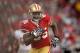 SAN FRANCISCO, CA - JANUARY 22: Vernon Davis #85 of the San Francisco 49ers scores a 73-yard toucdown reception against the New York Giants in the first quarter during the NFC Championship Game at Candlestick Park on January 22, 2012 in San Francisco, California. (Photo by Doug Pensinger/Getty Images)