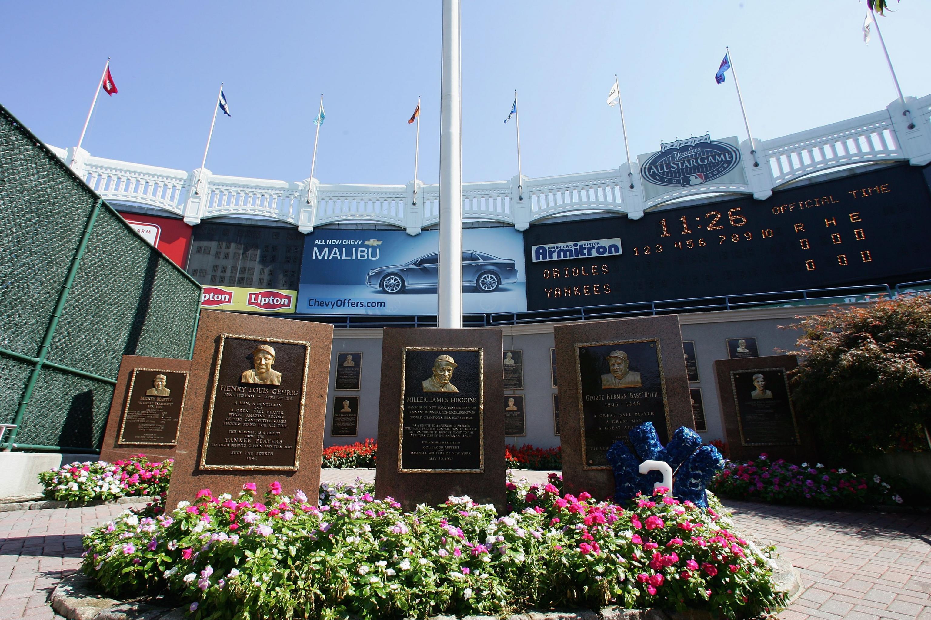 Non-Yankees Plaques in Monument Park