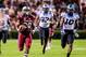 Aug 29, 2013; Columbia, SC, USA; South Carolina Gamecocks running back Mike Davis (28) rushes for a 75 yard touchdown against the North Carolina Tar Heels in the third quarter at Williams-Brice Stadium. Mandatory Credit: Jeff Blake-USA TODAY Sports