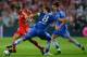 PRAGUE, CZECH REPUBLIC - AUGUST 30: Philipp Lahm of Bayern Munich is marshalled by Frank Lampard and Oscar of Chelsea during the UEFA Super Cup between Bayern Muenchen and Chelsea at Stadion Eden on August 30, 2013 in Prague, Czech Republic. (Photo by Shaun Botterill/Getty Images)