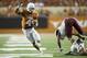 Texas WR Daje Johnson led the Longhorns with 139 total offensive yards and two touchdowns against New Mexico State.