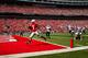 COLUMBUS, OH - AUGUST 31: Jordan Hall #7 of the Ohio State Buckeyes outruns the Buffalo Bulls defense for a touchdown during the second quarter on August 31, 2013 at Ohio Stadium in Columbus, Ohio. (Photo by Kirk Irwin/Getty Images)