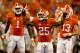CLEMSON, SC - AUGUST 31: Roderick McDowell #25 of the Clemson Tigers celebrates after defeating the Georgia Bulldogs 38-35 at Memorial Stadium on August 31, 2013 in Clemson, South Carolina. (Photo by Streeter Lecka/Getty Images)