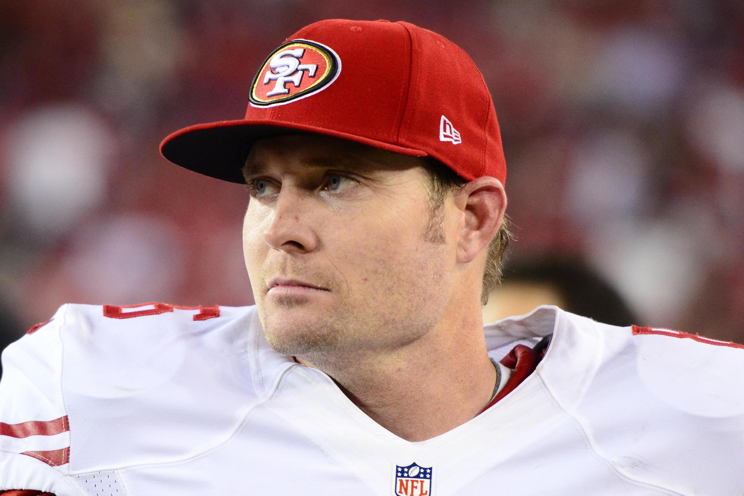 October 11, 2009; San Francisco, CA, USA; San Francisco 49ers long snapper  Brian Jennings (86) before the game against the Atlanta Falcons at  Candlestick Park. Atlanta won 45-10 Stock Photo - Alamy